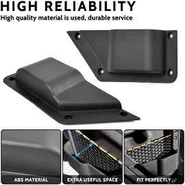 KEWISAUTO Front Door Storage Pockets Box for Bronco 2021-2023, Cup Holder Door Side Organizer Storage Expansion Interior Accessories for 2021-2023 Ford Bronco 2/4 Door (2PCS)