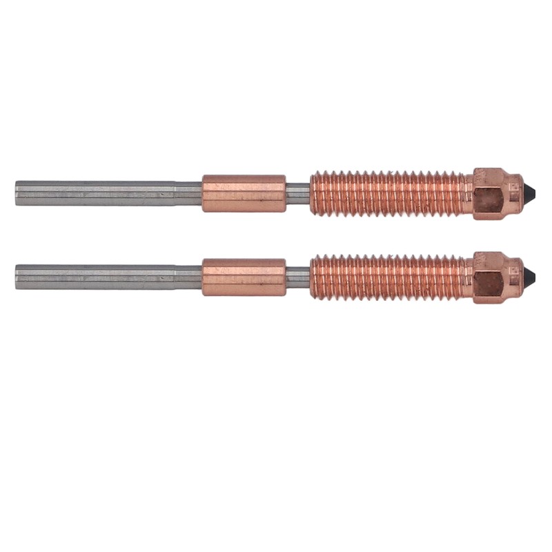 2Pcs Quick Swap 3D Printer Nozzle Integrated Replacement Ti Alloy