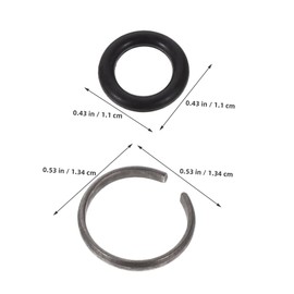 DOITOOL 8 Sets Impact Wrench Retainer Clips with High Precision Friction Rings for Electric and Pneumatic Wrenches Optimized Spindle Design for Reduced Vibration and Noise Easy to Use