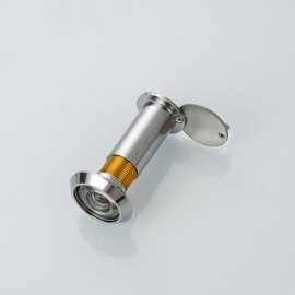 Entrance Door Peephole Viewer, 16mm Silver Silver