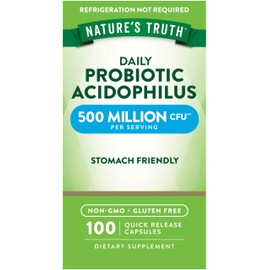 Natures Truth Probiotic Acidophilus 500 Million, 100 Count                                                                                            