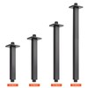 HarJue Ceiling Mounted Shower Arm, Rain Shower Square Extension Arm