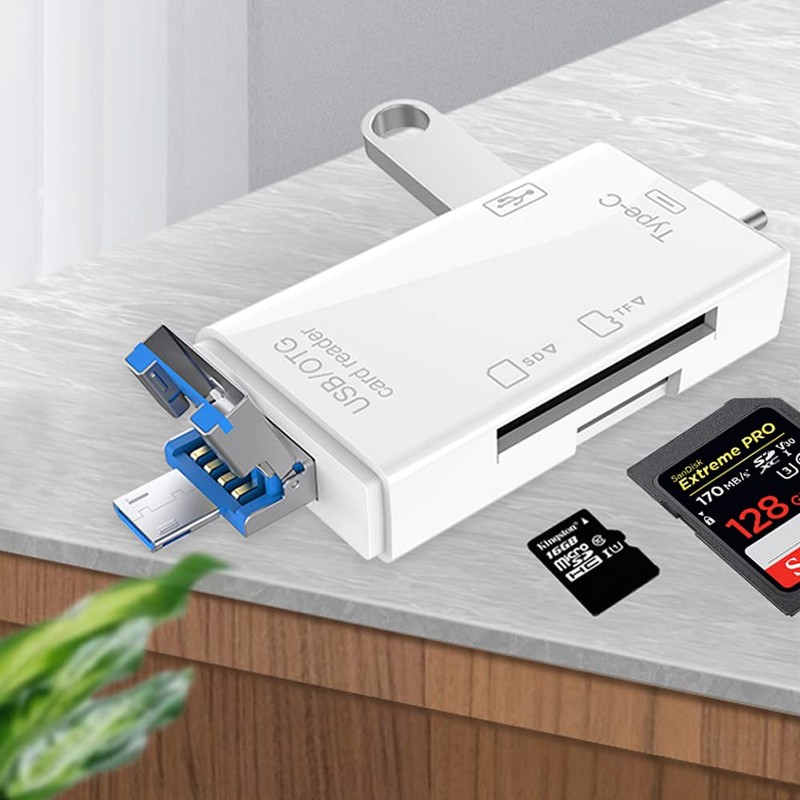 Portable Card Reader, SD/TF Card Reader, Flash Memory Card Reader,
