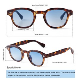 KFPH Round Sunglasses Men Women Trendy Retro Oval Sunglasses Vintage Circle Style Unisex Sun Glasses