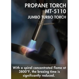 CAMPINGMOON Propane Torch w/ 4.6Ft Hose & Hook CGA600 Interface MAP Gas Welding Torch Flame Adajustable MT-5110-2024NEW