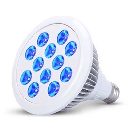 Blue Light Therapy Lamp 36W with 450nm Wavelength, Bracket Included, 12 LEDs High Irradiance, Skin Care