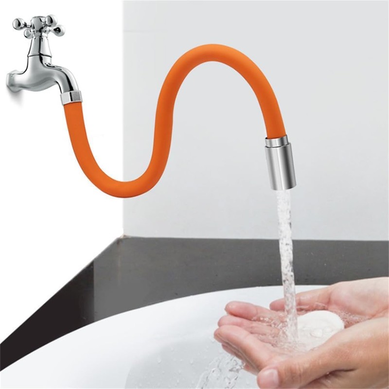 Namvo 20cm Faucet Extender, Universal Kitchen Tap Extension with 360°