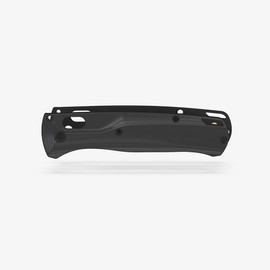 Flytanium Crossfade G-10 Knife Handle Scales Compatible with Benchmade Bugout 535 EDC Knife (Pitch Black)