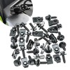 Slykew 20 PCS Car Hood Protector Bolt Kit, Metal Material