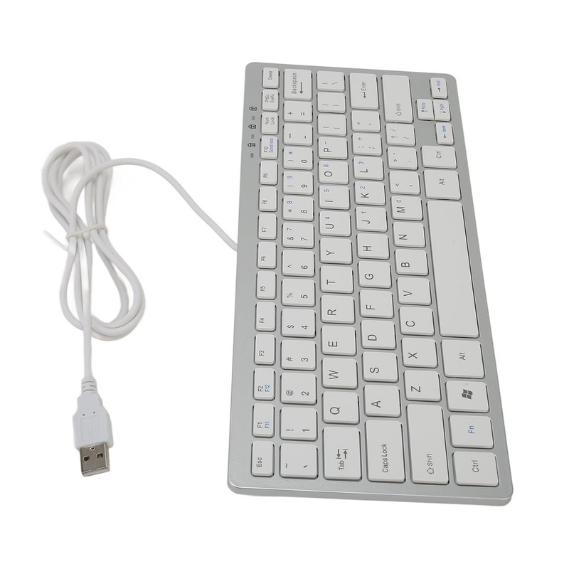 USB Wired Keyboard 78 Scissor Keys 13 Shortcut LED Indicator