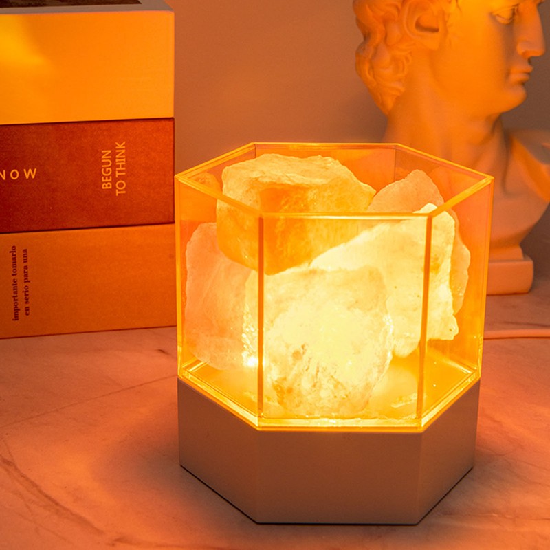 Himalayan Salt Lamp LED RGB Dimmable USB Decorative Essential Oil