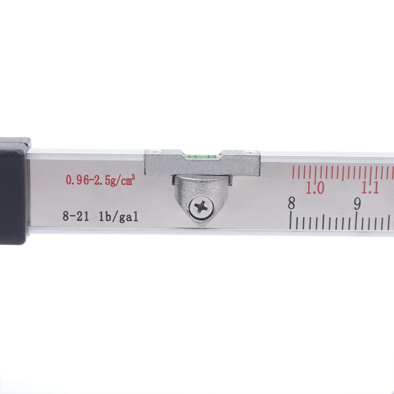 Mud Hydrometer Liquid Density Meter Tester Instrument, 0.96-3.5g/Cm3 Accuracy, for