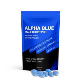 ALPHA BLUE Ginseng and Maca Tablets 100 mg - 30 Count - Herbal Food Supplement - Made in UK