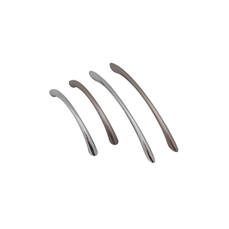 Arc Handle Chrome or Stainless Steel Look Furniture Handle Handle