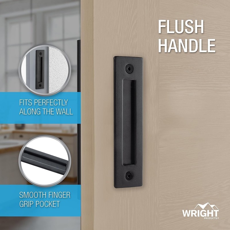 Wright Products Interior Pull and Flush Handle Set for Barn