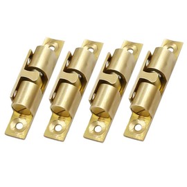 4 Pcs Double Ball Tension Roller Catch Brass Cabinet Door Latch Furniture Hardware for Cupboard Cabinet Closet Door, 47 MM Long