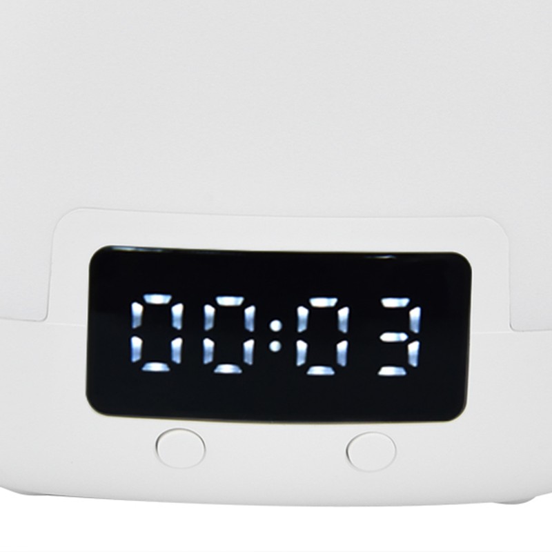 Remote Control Night Light Adjustable LED Portable Bedside Clock Lamp