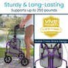 Vive Mobility 3 Wheel Walker - Three Wheeled Rollator for