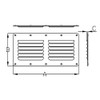 White Water Stamped Louvered Vent (7723SV - 5” x 9”)