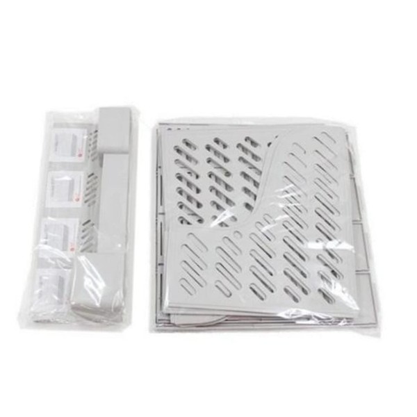 Operitacx Desktop Book Organizer Plastic File Holder Rack 4 Compartments