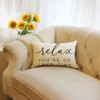 Ogiselestyle Relax You're on Lake Time Throw Pillow Cover, 12
