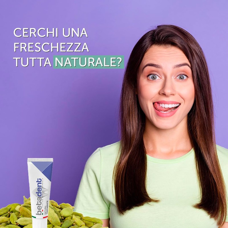 Betadent DENTIFRICIO NATURAL - Hygienic, Anti-Plaque, Soothing and Refreshing Effect,