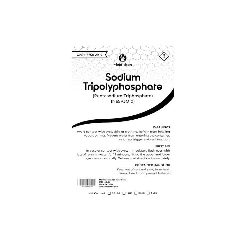 Yield Titan Sodium Tripolyphosphate (STP) - Used for Water Softening,