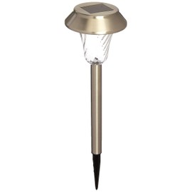 Twinkle Star 4 Pack Stainless Steel Solar Garden Lights Solar Pathway Lights Solar Landscape Lights for Outdoor, Path, Patio, Yard, Driveway