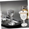 iplusmile 1Pc Elegant Rose Pattern Metal Goblet Small Drinking Cup