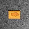 Bison Leather Patches with optional hook side fastener added, 100%