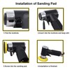 2" and 3" Random Orbital Air Mini Sander - 15,000