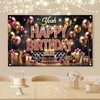 Starlit Patio Gold Pink Birthday Backdrop Banner 71" x 43"