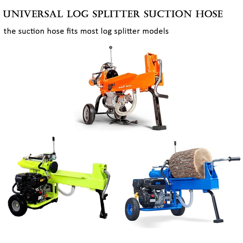 39" Universal Log Splitter Suction Hose - 1" ID Heavy-Duty