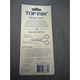 Top Paw 4.2" Small Ball Tip Scissors for Trimming Hair
