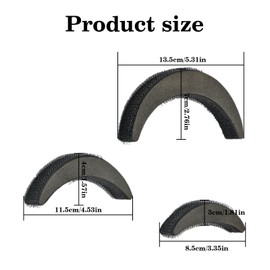 3 Pcs Bump It, Bump It Up Headband, Bump It Hair Accessory, Hair Bump It, Bumpit, Bumps Volume Inserts Fluffy Tools for Women and Girls Party Prom Accessories (Black)