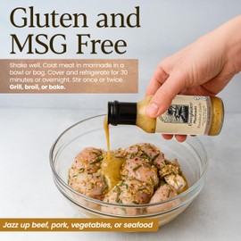 Everglades Marinade Bold Blend of Spices & Peppers for Beef, Pork, Poultry & Seafood Flavorful & Easy-to-Use Liquid Marinade for Grilling, Broiling, or Baking Made by Everglades Foods (Roasted Garlic)
