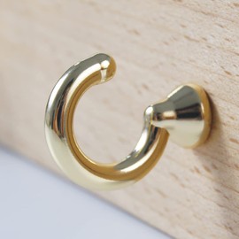 OLAYA 20 Pack Coat Hooks Wall Mounted Heavy Duty for Hanging Coat Hanger with Screws for Bathroom Kitchen Office Entryway Hooks for Coat, Scarf, Bag, Towel, Key, Cap, Cup, Hat(Gold)