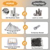 VIGRUE Pack of 238 M6 Cylinder Screws with Hexagon Socket