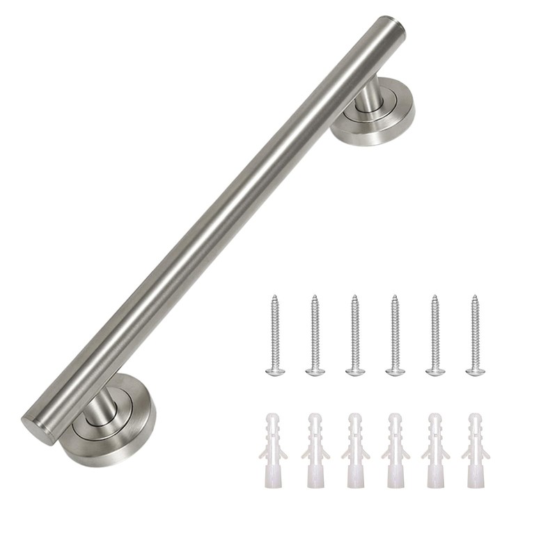 Lava Odoro Shower Grab Bar, Modern Stainless Steel Handicap Grab