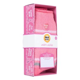 HEAT HOLDERS - Ladies Gift Box Warm Fleece Lined Fluffy Thermal Socks for Mum & Grandma (4-8 uk, Love You Mum)