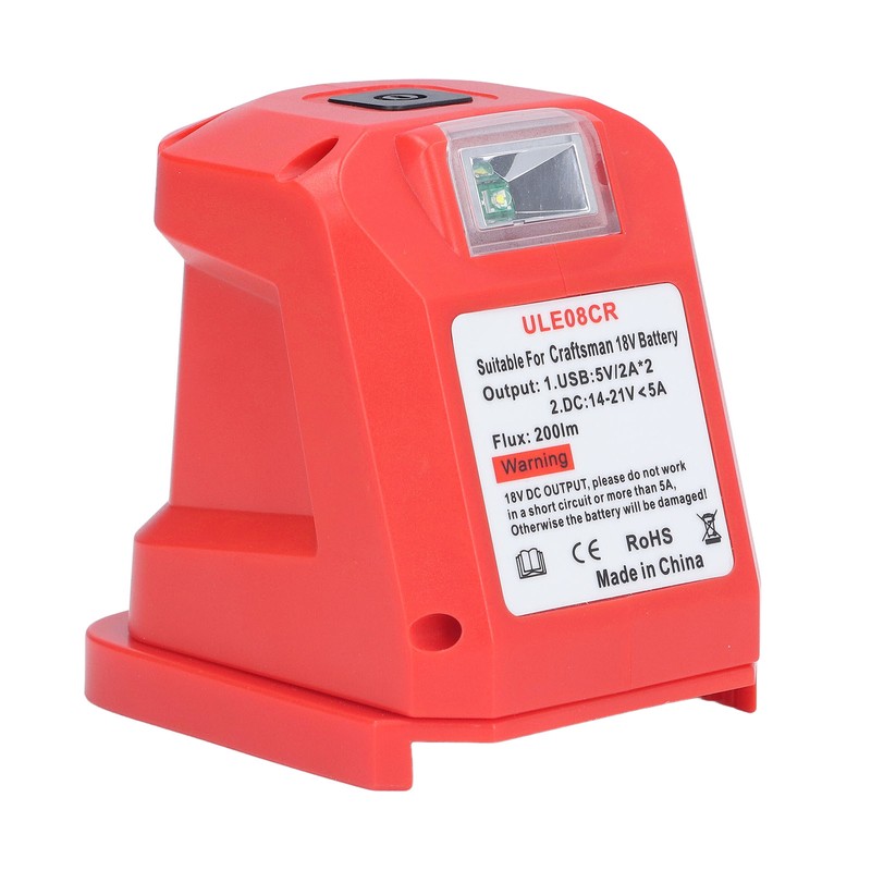 Rechargeable Spotlight Power Tool Lithium Battery Charging Lamp with USB