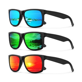 CIFOYA Sunglasses-for-Men Polarized Mens Sunglasses: Retro Sun Glasses with UV400 Protection for Fishing Golf Driving