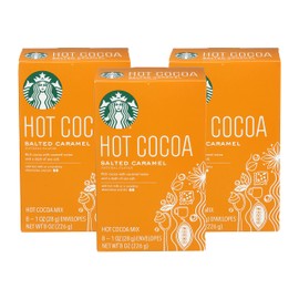 Starbucks Classic Hot Cocoa Salted Caramel, 8 Ounce (Pack of 3)