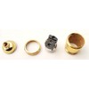 B&P Lamp® Heavy Turned Brass Keyless Sockets, Polished and Lacquered
