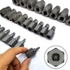 JEUCLEL 27PCS Multi-Spline Screw Extractor Set, 3/8" Inch Adaptor Easy