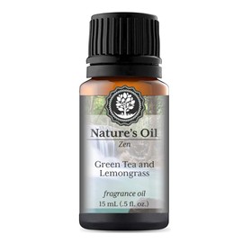 Green Tea and Lemongrass Fragrance Oil (15ml) for Diffusers, Soap Making, Candles, Lotion, Home Scents, Linen Spray, Bath Bombs, Slime