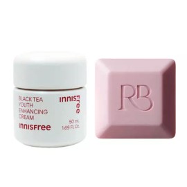 Innisfree 이니스프리 블랙티 유스 인핸싱 크림 50ml+향기비누 Innisfree Black Tea Youth Enhancing Cream 50ml+Perfumed Soap