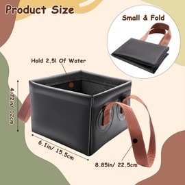 Anglekai Grill Brush Water Bucket, Collapsible Dunk Tank Grill Brush Bristle Free for Barbecue Cleaner Tank for Steam Grill Brush Cleaning