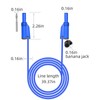 Goupchn 5PCS Banana Plug Silicone Test Leads Kit 4mm Fully