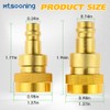 Mtsooning R1234yf to R134a Conversion Adapter,High/Low Pressure Side R134a to